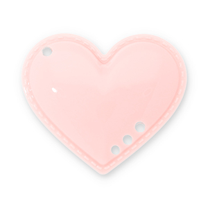 Statement charms heart Light Apricot Pink