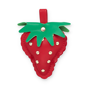 Statement charms strawberry Red-Green-Gold