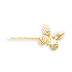 Hair accessories bobby pin butterfly Gold