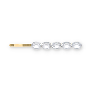 Hair accessories bobby pin with strass Gold-Transparent