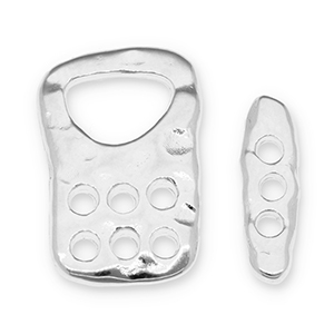 DQ European metal findings clasp Antique Silver (Nickelfree)