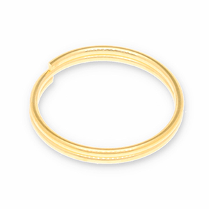DQ European metal findings split ring Gold (Nickelfree)