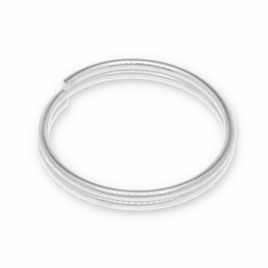 DQ European metal findings split ring Antique Silver (Nickelfree)