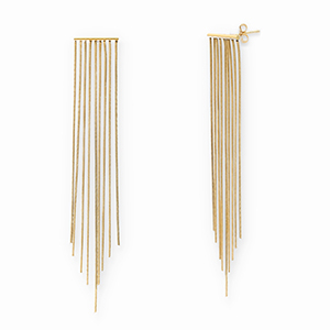 Stainless steel earrings / earpins Gold