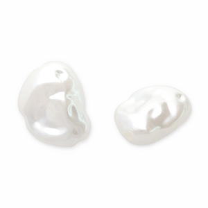 Imitation freshwater pearls White