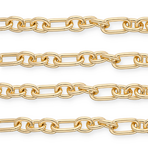 Aluminium findings belcher chain anchor cable Gold