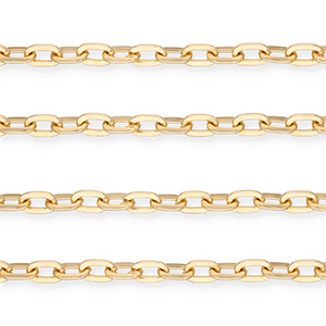 Aluminium findings belcher chain anchor cable Gold