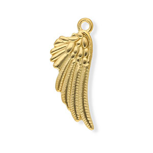 Stainless steel charms wing Gold