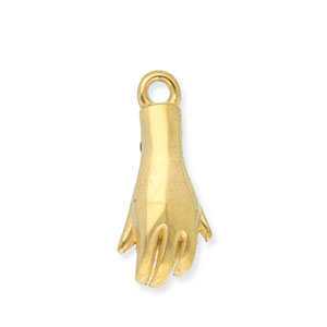 Stainless steel charms hand Gold