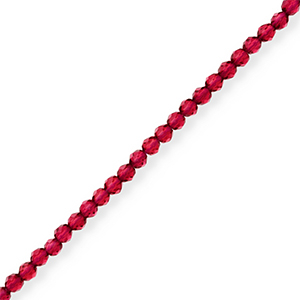 Top faceted beads Red