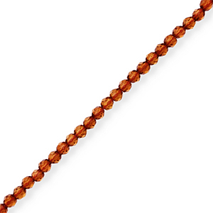 Top faceted beads Brown