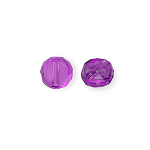 Top faceted beads Purple