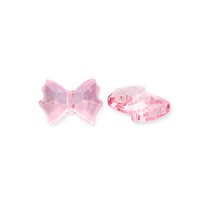 Fashion faceted beads bow Pink