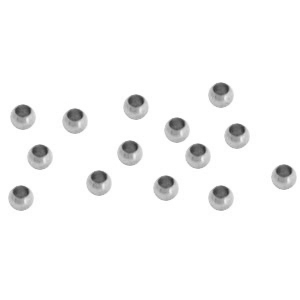 Stainless steel findings crimp bead 2.5mm Silver