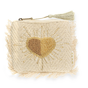 BY31&reg; Pouch heart Beige-Gold