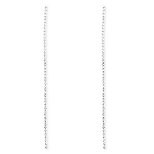 Brass TQ metal earrings / earpins with strass Silver-Crystal