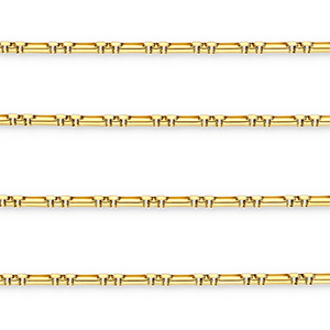 Stainless steel findings belcher chain rectangle Gold