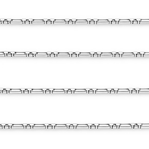 Stainless steel findings belcher chain rectangle Silver