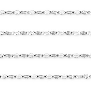 Stainless steel findings belcher chain oval Silver