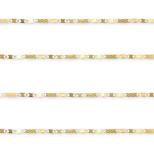 Stainless steel findings belcher chain figaro link Gold