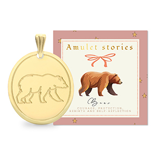 BY31&reg; Stainless steel charms bear Gold