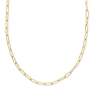 BY31&reg; Stainless steel necklaces chain link Gold