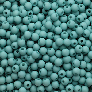 4 mm acrylic beads Aqua Green