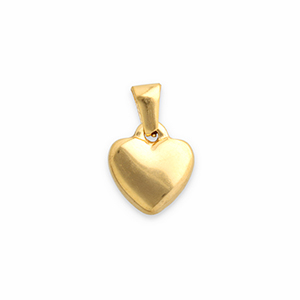 Stainless steel charms heart Gold