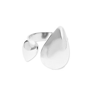 Stainless steel rings drops Silver