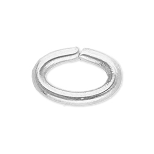 Stainless steel findings jump ring oval Silver