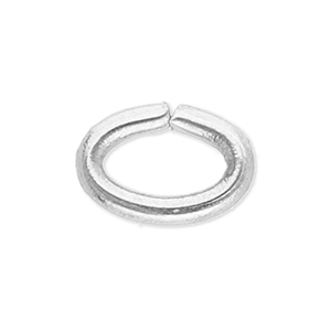 Stainless steel findings jump ring oval Silver