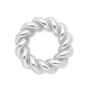 Stainless steel findings closed ring 6mm Silver