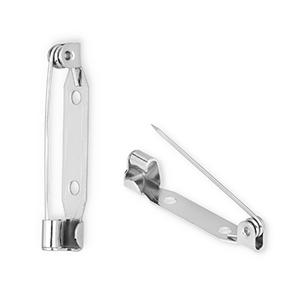 Stainless steel findings brooch pin Silver