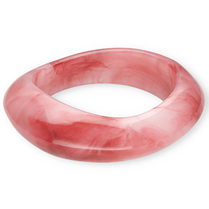 Bracelets bangle resin Pink
