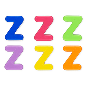 Acrylic letter beads letter Z Multicolour