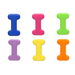 Acrylic letter beads letter I Multicolour