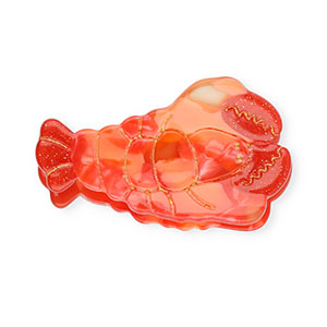 Hair accessories hair claw lobster Red-Gold
