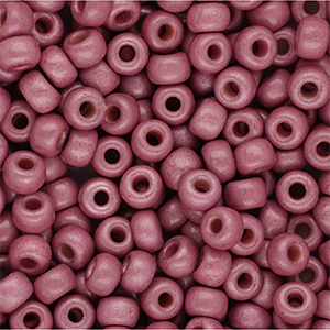 Miyuki seed beads 6/0 Matted Duracoat Galvanized Hot Pink 6-4210F