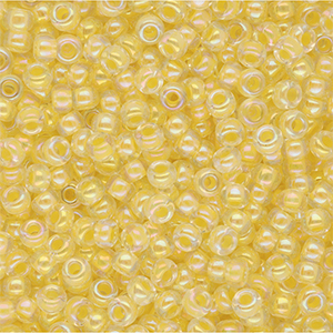 Miyuki seed beads 8/0 Light Yellow Lined Crystal AB 8-273