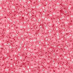 Miyuki seed beads 11/0 Pink Transparent Silver Lined 11-0022