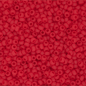 Miyuki seed beads 11/0 Matted Transparent Lt.Red 11-0140F
