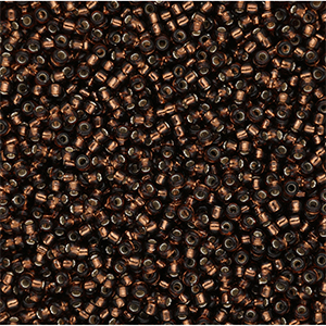 Miyuki seed beads 15/0 Dk Topaz Silver Lined 15-0005