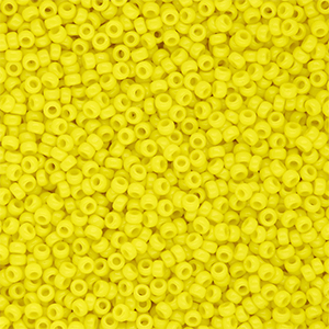 Miyuki seed beads 15/0 Opaque Yellow 15-0404