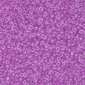 Miyuki seed beads 15/0 Violet Lined Crystal 15-0222