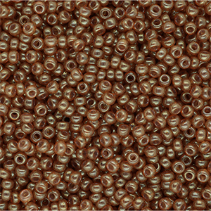Miyuki seed beads 11/0 Ceylon Translucent Spice Brown 11-2372