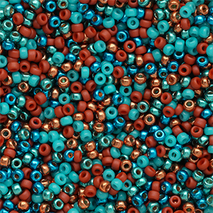 Miyuki seed beads 11/0 Blue Corals mix143