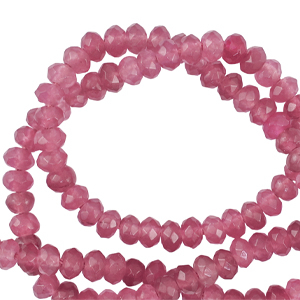 Natural stone beads 4mm faceted polished Purple