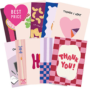BY31&reg; Jewellery cards assorted Multicolour