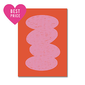 BY31&reg; Jewellery cards oval Red-Light Pink