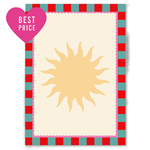 BY31&reg; Jewelley cards sun Yellow-Green-Red-Pink